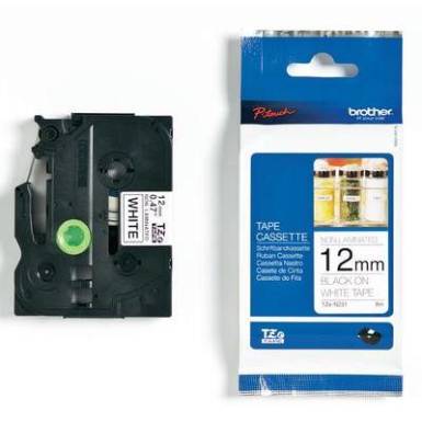 Etikett szalag Fehér/Fekete 12 mm/ 8 m, Brother TZe-N231 Etikett szalag Fehér/Fekete 12 mm/ 8 m, Brother TZe-N231