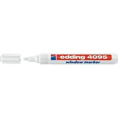 Ablakfestő marker, üveghez, fehér, Edding 4095 Ablakfestő marker, üveghez, fehér, Edding 4095