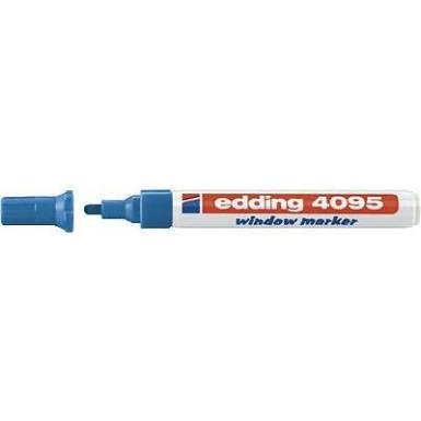 Ablakfestő marker, üveghez, kék, Edding 4095 Ablakfestő marker, üveghez, kék, Edding 4095