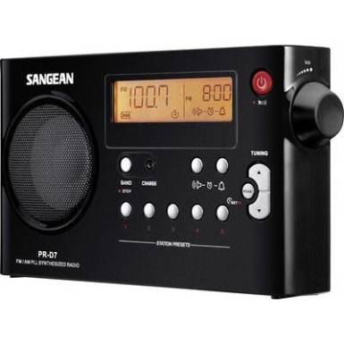 Sangean PR-D7 hordozható rádió fekete Sangean PR-D7 hordozható rádió fekete