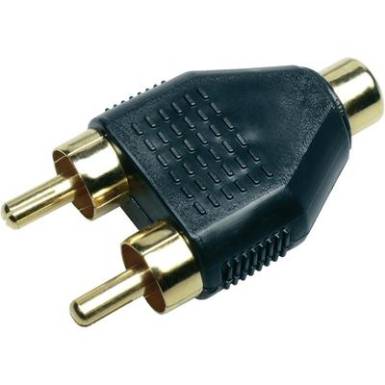 Highend RCA adapter, 2 x RCA dugó/1 x RCA hüvely, Sinus Live Highend RCA adapter, 2 x RCA dugó/1 x RCA hüvely, Sinus Live