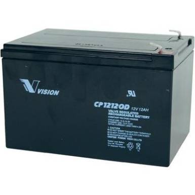 Ólomakku 12 V 12 Ah Vision akku VISION CP12120D CP12120D ólom vlies (AGM)151 x 101 x 98 mm laposérintkezős dugó 6.35 mm Ólomakku 12 V 12 Ah Vision akku VISION CP12120D CP12120D ólom vlies (AGM)151 x 101 x 98 mm laposérintkezős dugó 6.35 mm