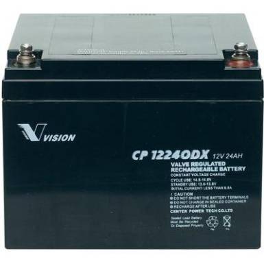 &Oacute;lomakku 12 V 24 Ah Vision Akkus VISION CP12240DX CP12240DX &Oacute;lom-vlies (AGM)166 x 125 x 175 mm M5 csavaros csatlakoz&oacute;