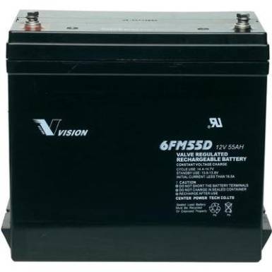 Ólomakku 12 V 55 Ah Vision Akkus 6FM55DX, Vision 6FM55DX Ólomzselés (AGM) 239 x 210 x 132 mm ,Ciklusálló Ólomakku 12 V 55 Ah Vision Akkus 6FM55DX, Vision 6FM55DX Ólomzselés (AGM) 239 x 210 x 132 mm ,Ciklusálló