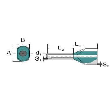 Iker érvéghüvely 10 mm² 12 mm Részlegesen szigetelt Elefántcsont Weidmüller 9018860000 100 db Iker érvéghüvely 10 mm² 12 mm Részlegesen szigetelt Elefántcsont Weidmüller 9018860000 100 db