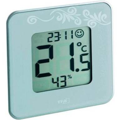 Digitális páratartalom-/hőmérő, fehér, TFA Style 30.5021.02 Digitális páratartalom-/hőmérő, fehér, TFA Style 30.5021.02