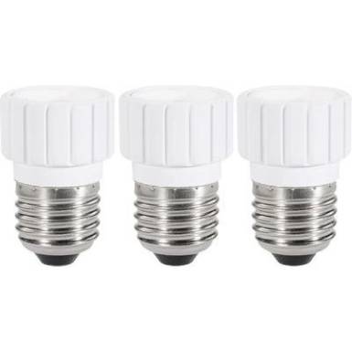 Lámpa foglalat átalakító adapter E27-ről E14-re, fehér, 3 db, Renkforce Lámpa foglalat átalakító adapter E27-ről E14-re, fehér, 3 db, Renkforce