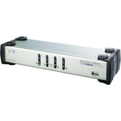 4 portos KVM switch USB-vel &eacute;s VGA csatlakoz&oacute;kkal &eacute;s USB hubbal Aten CS1744C-AT