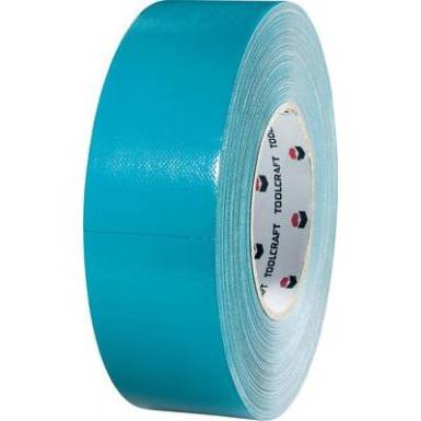 K&eacute;toldalas sz&ouml;vet szalag 50 m x 48 mm, k&eacute;k-sz&uuml;rke 65% poli&eacute;szter, 35% pamut 832450B-C TOOLCRAFT, tartalom: 1 tekercs