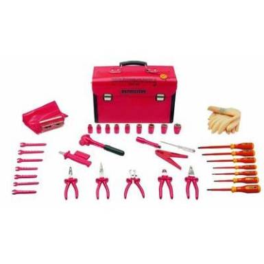 Szerszámkoffer, 35 részes szerszám készlettel, Bernstein SAFETY 8100 VDE Szerszámkoffer, 35 részes szerszám készlettel, Bernstein SAFETY 8100 VDE
