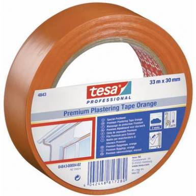 Takarószalag Premium Plastering Tape narancs 33 m x 30 mm Tesa 4843 Takarószalag Premium Plastering Tape narancs 33 m x 30 mm Tesa 4843