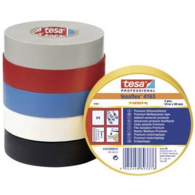PVC szigetelőszalag 33 m x 30 mm feh&eacute;r, TESA 4163-191-92