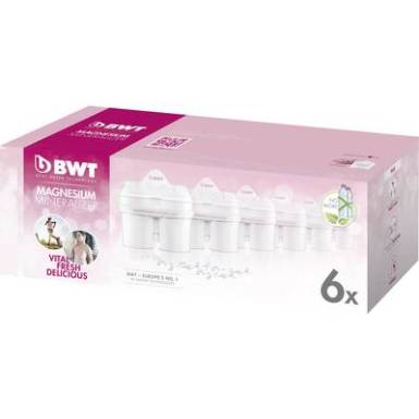 V&iacute;zszűrő bet&eacute;tek, 6 db-os k&eacute;szlet, feh&eacute;r, BWT Longlife 814136
