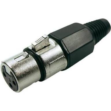 XLR csatlakozó alj, egyenes pólusszám: 3 ezüst Cliff FC6140 1 db XLR csatlakozó alj, egyenes pólusszám: 3 ezüst Cliff FC6140 1 db