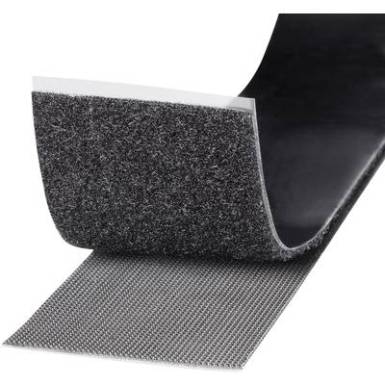Tépőzár felragasztáshoz bolyhos és horgos fél, Extra erős 1 m x 50 mm Fekete TOOLCRAFT KL50X1000C 1 tekercs Tépőzár felragasztáshoz bolyhos és horgos fél, Extra erős 1 m x 50 mm Fekete TOOLCRAFT KL50X1000C 1 tekercs