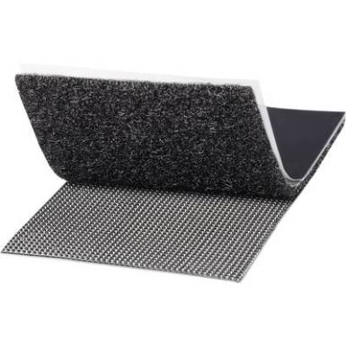 Tépőzár felragasztáshoz bolyhos és horgos fél, Extra erős 100 mm x 50 mm Fekete TOOLCRAFT KL50X100SC 1 pár Tépőzár felragasztáshoz bolyhos és horgos fél, Extra erős 100 mm x 50 mm Fekete TOOLCRAFT KL50X100SC 1 pár