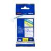 BROTHER TZE-133 LAMINATED TAPE 12MM 8M BLUE ON CLEAR