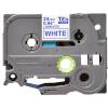 BROTHER TZE-253 LAMINATED TAPE 24MM 8M BLUE ON WHITE