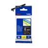 BROTHER TZE-315 LAMINATED TAPE 6MM 8M WHITE ON BLACK
