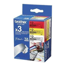 BROTHER TZE-31M3 12MM 8M 3-PACK WITH BROTHER TZE-231/431/631