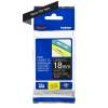 BROTHER TZE-345 LAMINATED TAPE 18MM 8M WHITE ON BLACK