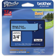 BROTHER TZE-541 LAMINATED TAPE 8 MM 8M BLACK ON BLUE