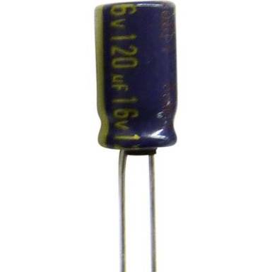 Elektrolit kondenzátor, álló elkó, FC sorozat, 150µF 35V 105 °C, PANASONIC Elektrolit kondenzátor, álló elkó, FC sorozat, 150µF 35V 105 °C, PANASONIC