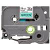 BROTHER TZE-751 LAMINATED TAPE 24MM 8M BLACK ON GREEN