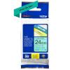 BROTHER TZE-751 LAMINATED TAPE 24MM 8M BLACK ON GREEN