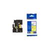 BROTHER TZE-FX621 LAMINATED TAPE 9 MM BLACK ON YELLOW / FLEXI-TAPES