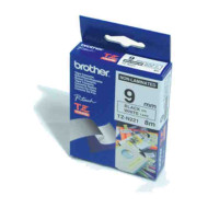 BROTHER TZE-N221 NON-LAMINATED TAPE 9MM 8M BLACK ON WHITE