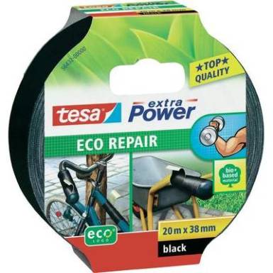 Rögzítő és javító szalag 20 m x 38 mm, fekete, TESA extra Power ECO REPAIR 56432 Rögzítő és javító szalag 20 m x 38 mm, fekete, TESA extra Power ECO REPAIR 56432