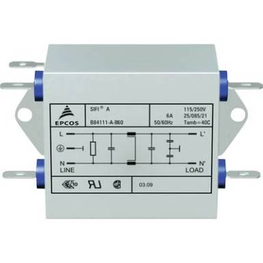 Zavarszűrő, 250 V/AC 10 A 0.82 mH (H x Sz x Ma) 77 x 63.5 x 38.1 mm Epcos B84111A0000B110 1 db Zavarszűrő, 250 V/AC 10 A 0.82 mH (H x Sz x Ma) 77 x 63.5 x 38.1 mm Epcos B84111A0000B110 1 db