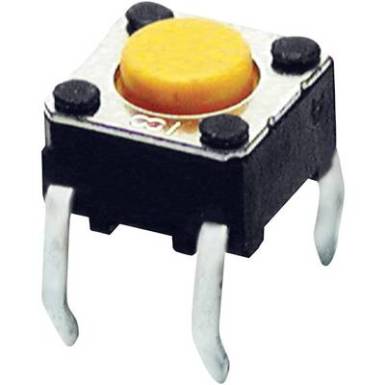 Rövid nyomógomb, lapos, 24 V/DC 50 mA, Omron B3F1002 Rövid nyomógomb, lapos, 24 V/DC 50 mA, Omron B3F1002