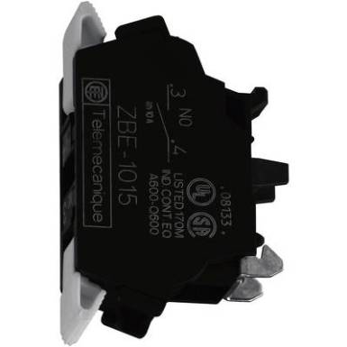 Segéd kapcsoló blokk 240 V 3 A, rugós szorító csatlakozással, Schneider Electric Harmony ZBE1025 Segéd kapcsoló blokk 240 V 3 A, rugós szorító csatlakozással, Schneider Electric Harmony ZBE1025