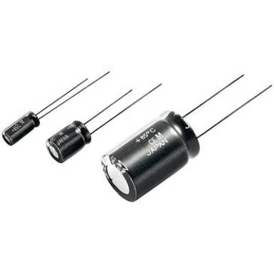 Panasonic radiális elektrolit kondenzátor, álló elkó, Ø16x25mm, raszter: 7,5mm, 2200µF, 35V, ECA1VM222 Panasonic radiális elektrolit kondenzátor, álló elkó, Ø16x25mm, raszter: 7,5mm, 2200µF, 35V, ECA1VM222