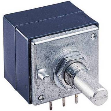 Lineáris sztereó potenciométer 10 kΩ 0,05 W ± 20 %, ALPS RK27112 10KBX2CC 186354 Lineáris sztereó potenciométer 10 kΩ 0,05 W ± 20 %, ALPS RK27112 10KBX2CC 186354