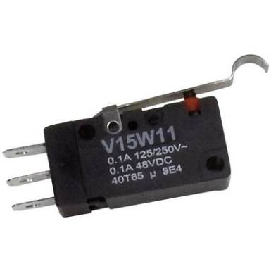Mikrokapcsoló 1 pólusú váltó, 250 V/AC, IP67, Honeywell V15W11-WZ200A04-W3 Mikrokapcsoló 1 pólusú váltó, 250 V/AC, IP67, Honeywell V15W11-WZ200A04-W3