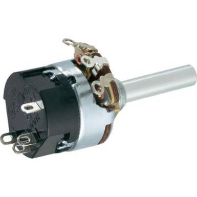 TT Elektronics AB sz&eacute;nr&eacute;teg potm&eacute;ter AR45, 1 x ki/be, lin 10 k&Omega; 0,5 W &Oslash; 6 mm (f&eacute;m)