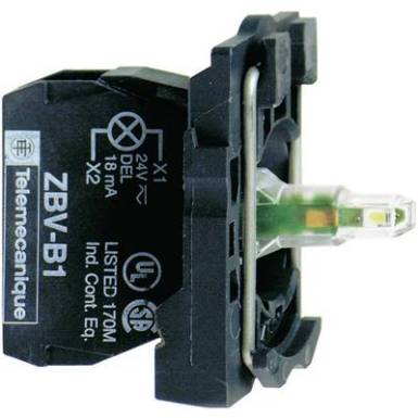 Segéd kapcsoló blokk 24 V, csavaros csatlakozással, fehér, Schneider Electric Harmony ZB5AVB1 Segéd kapcsoló blokk 24 V, csavaros csatlakozással, fehér, Schneider Electric Harmony ZB5AVB1