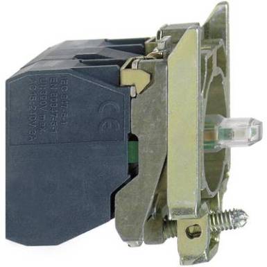 Segéd kapcsoló blokk LED modullal 24 V, csavaros csatlakozással, fehér, Schneider Electric Harmony ZB4BW0B11 Segéd kapcsoló blokk LED modullal 24 V, csavaros csatlakozással, fehér, Schneider Electric Harmony ZB4BW0B11