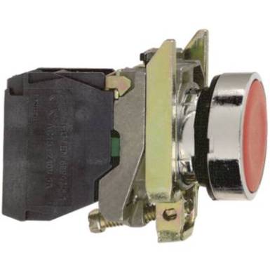 Lapos nyomógomb, piros, Schneider Electric Harmony XB4BA42 Lapos nyomógomb, piros, Schneider Electric Harmony XB4BA42