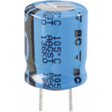 Elektrolit kondenzátor, álló elkó, radiális, LOW ESR 105° 1000µ 35V Elektrolit kondenzátor, álló elkó, radiális, LOW ESR 105° 1000µ 35V