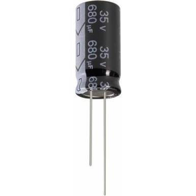 Elektrolit kondenzátor, álló elkó, ULTRA LOW, ESR 1000 µF 25 V Elektrolit kondenzátor, álló elkó, ULTRA LOW, ESR 1000 µF 25 V
