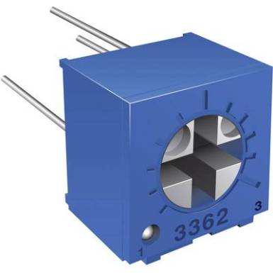 Miniatűr lineáris trimmer potméter, fekvő kivitelű 0.5 W 5 kΩ 270 ° Bourns 3362P-1-502LF Miniatűr lineáris trimmer potméter, fekvő kivitelű 0.5 W 5 kΩ 270 ° Bourns 3362P-1-502LF