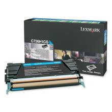 RETURN PROGRAM TONER CARTRIDGE CYAN 10K PGS F/C736/ X736/ X738