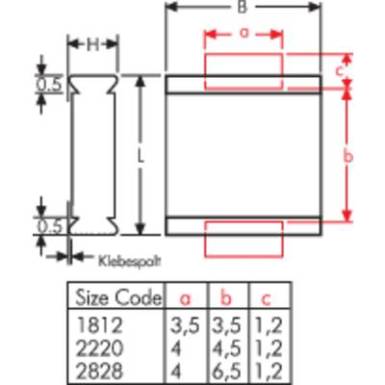 SMD kondenz&aacute;tor, SMD2220 1,0&micro;F 63VDC 20%