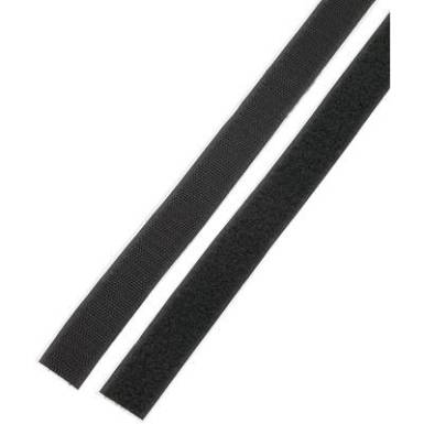 Öntapadós tépőzár pár, 1 m x 25 mm, fekete, Basetech STD-LH25/1M Öntapadós tépőzár pár, 1 m x 25 mm, fekete, Basetech STD-LH25/1M