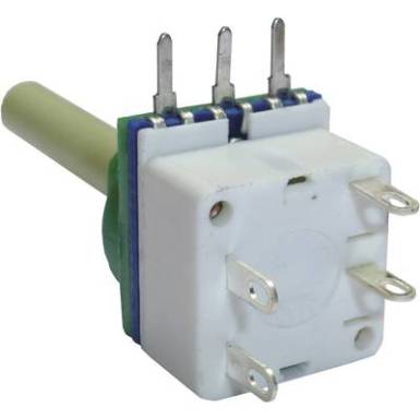 Potenciométer kapcsolóval, 6 mm-es tengellyel, lin 4,7 kΩ, Potenciométer Service GmbH 7514 Potenciométer kapcsolóval, 6 mm-es tengellyel, lin 4,7 kΩ, Potenciométer Service GmbH 7514