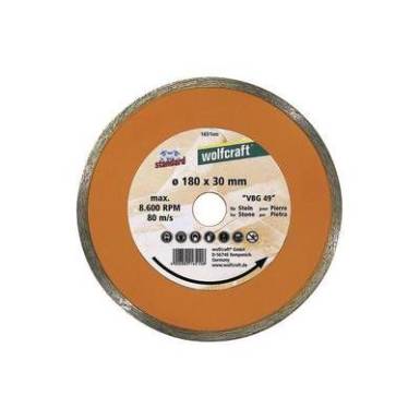 Gyémánt vágótárcsa Standard-Ceramic, Ø 180 mm, Wolfcraft 1651000 Gyémánt vágótárcsa Standard-Ceramic, Ø 180 mm, Wolfcraft 1651000